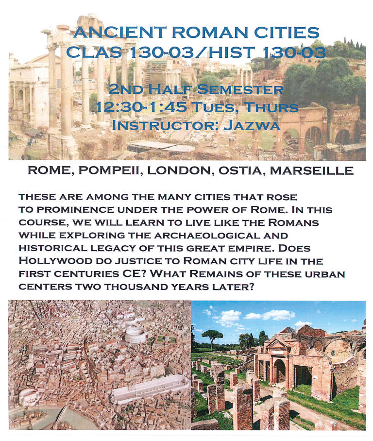 CLAS130 Ancient Roman Cities Flyer