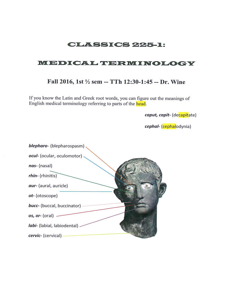 CLAS225 Medical Terminology Flyer